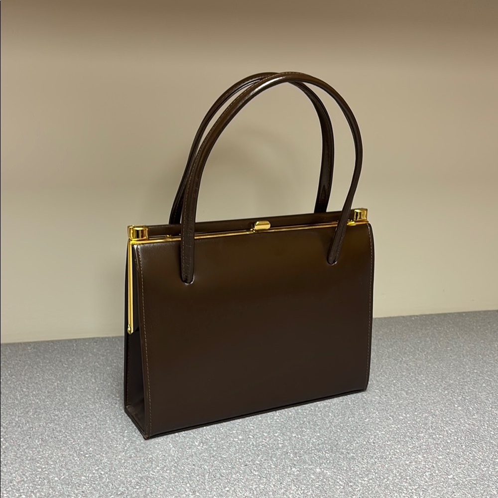 Ackery London made in England Elegant Brown Leather Handbag